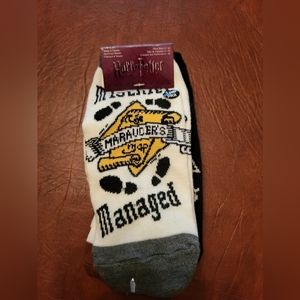Harry Potter Marauder's Map 5 Pairs Of Ankle socks, New With Tags